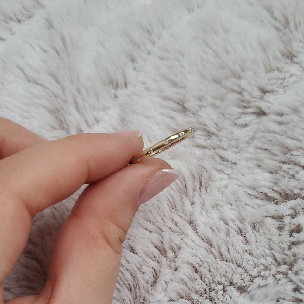 14k Gold Pandora Droplets Ring